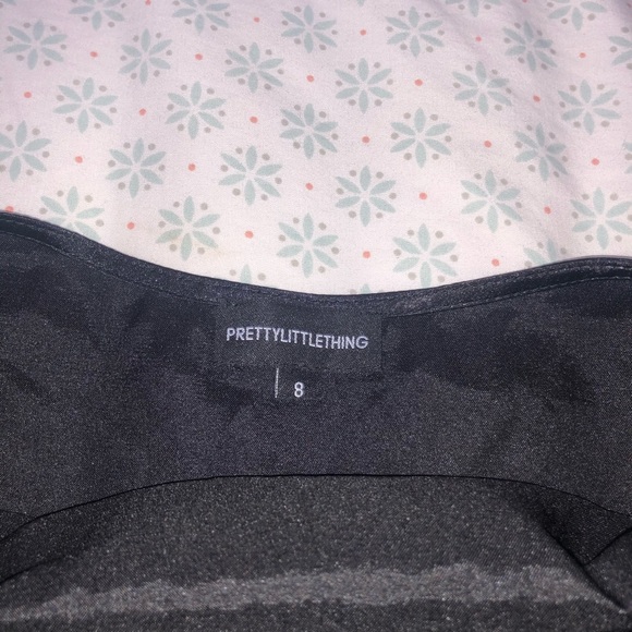 SOLD PrettyLittleThing black satin dress - Picture 5 of 5